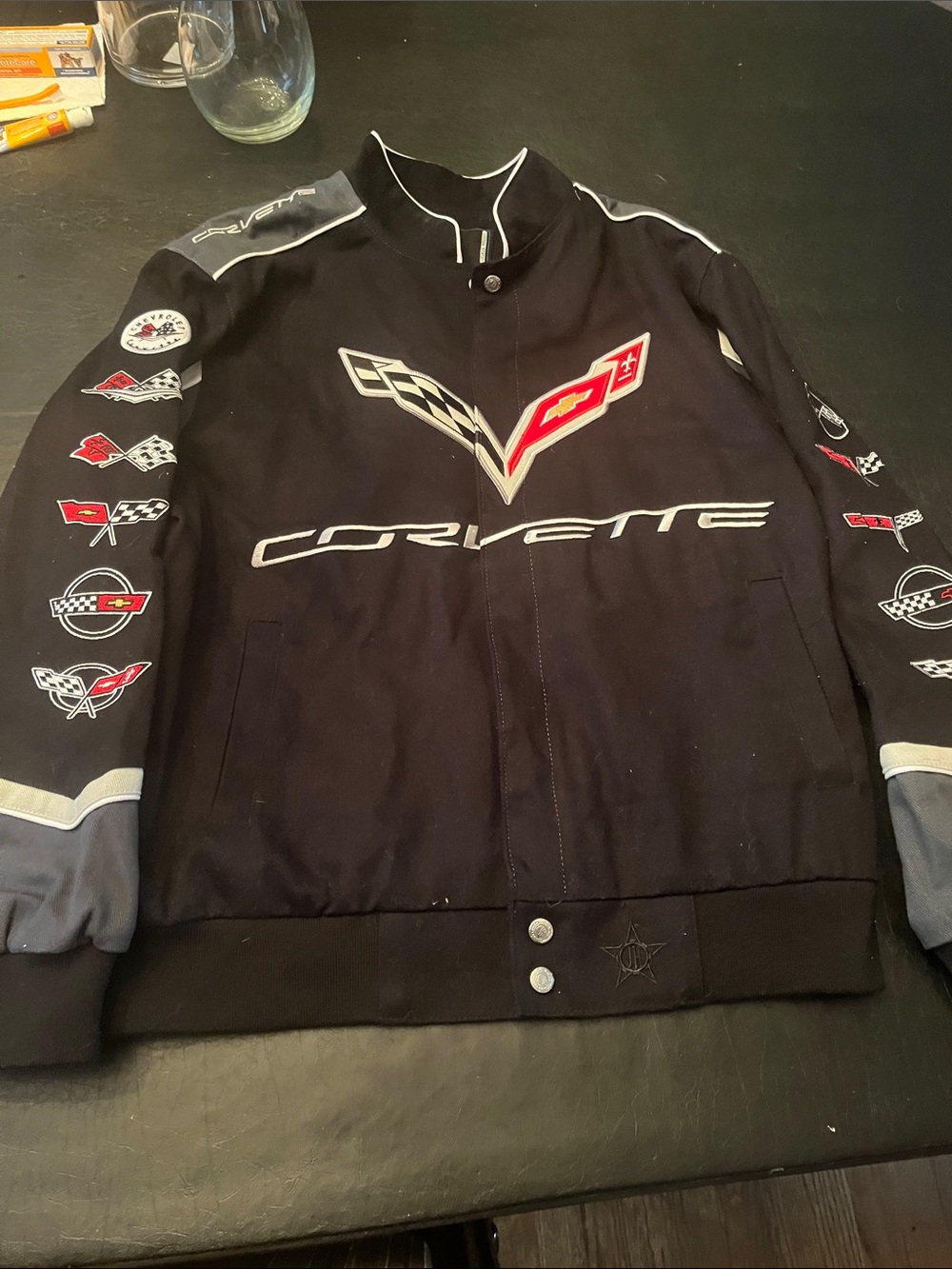 Corvette Black Racing Logo Jacket